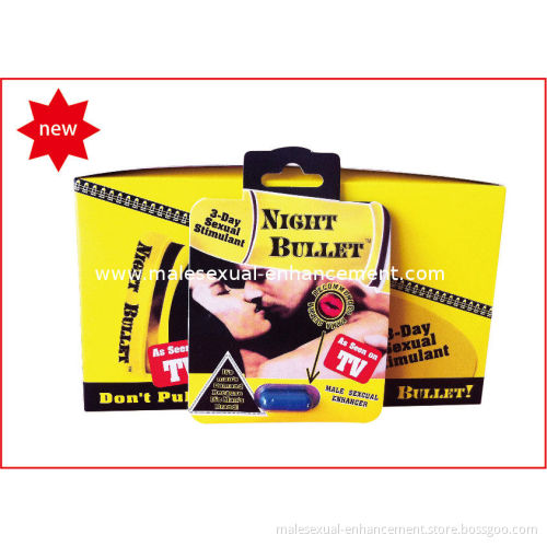 Herbal Sex Pills, Night Bullet Pills For Natural Male Enhancement With 24 Capsules Per Box